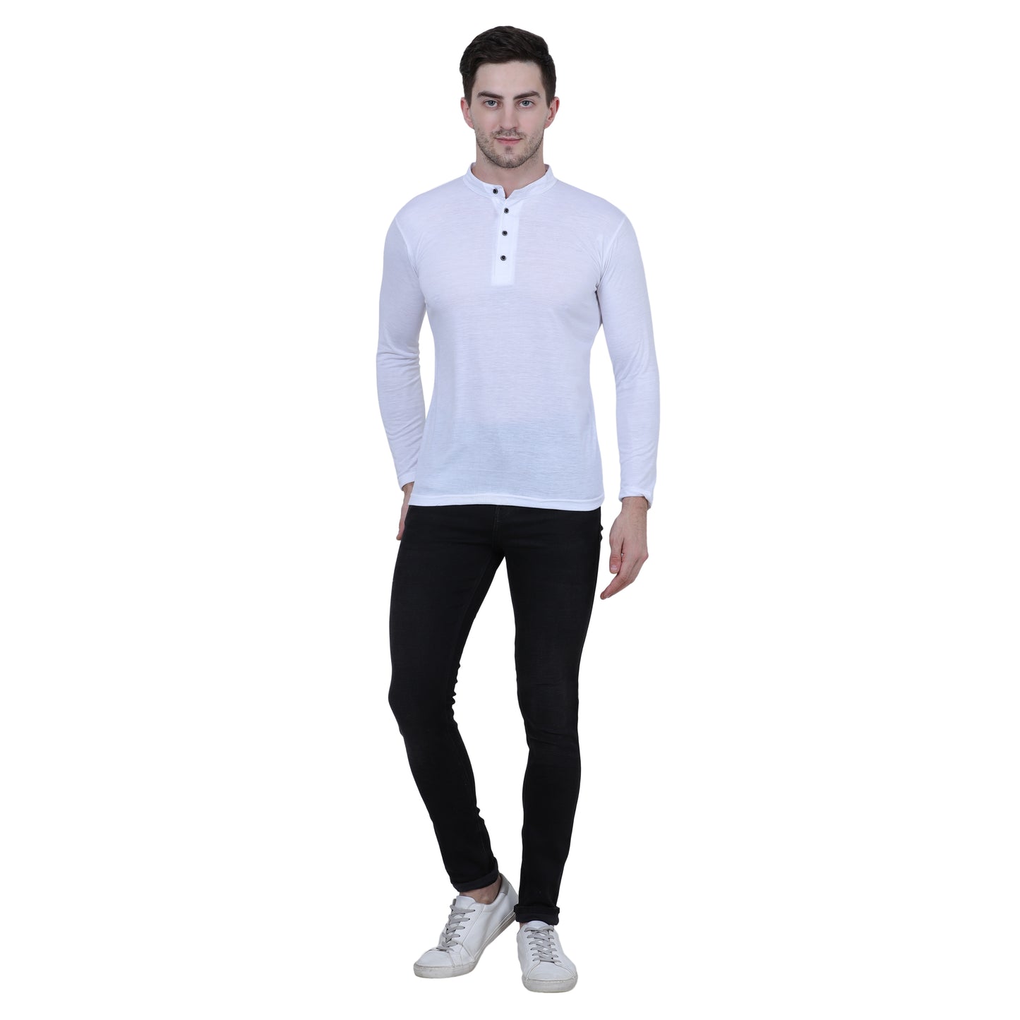 Cotton Blend Full Sleeves Trendy Tshirt For Men's (Pack of 3)